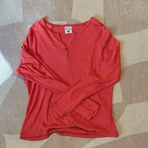 Columbia Women’s Thick Cotton Pink Button Long-Sleeve Shirt